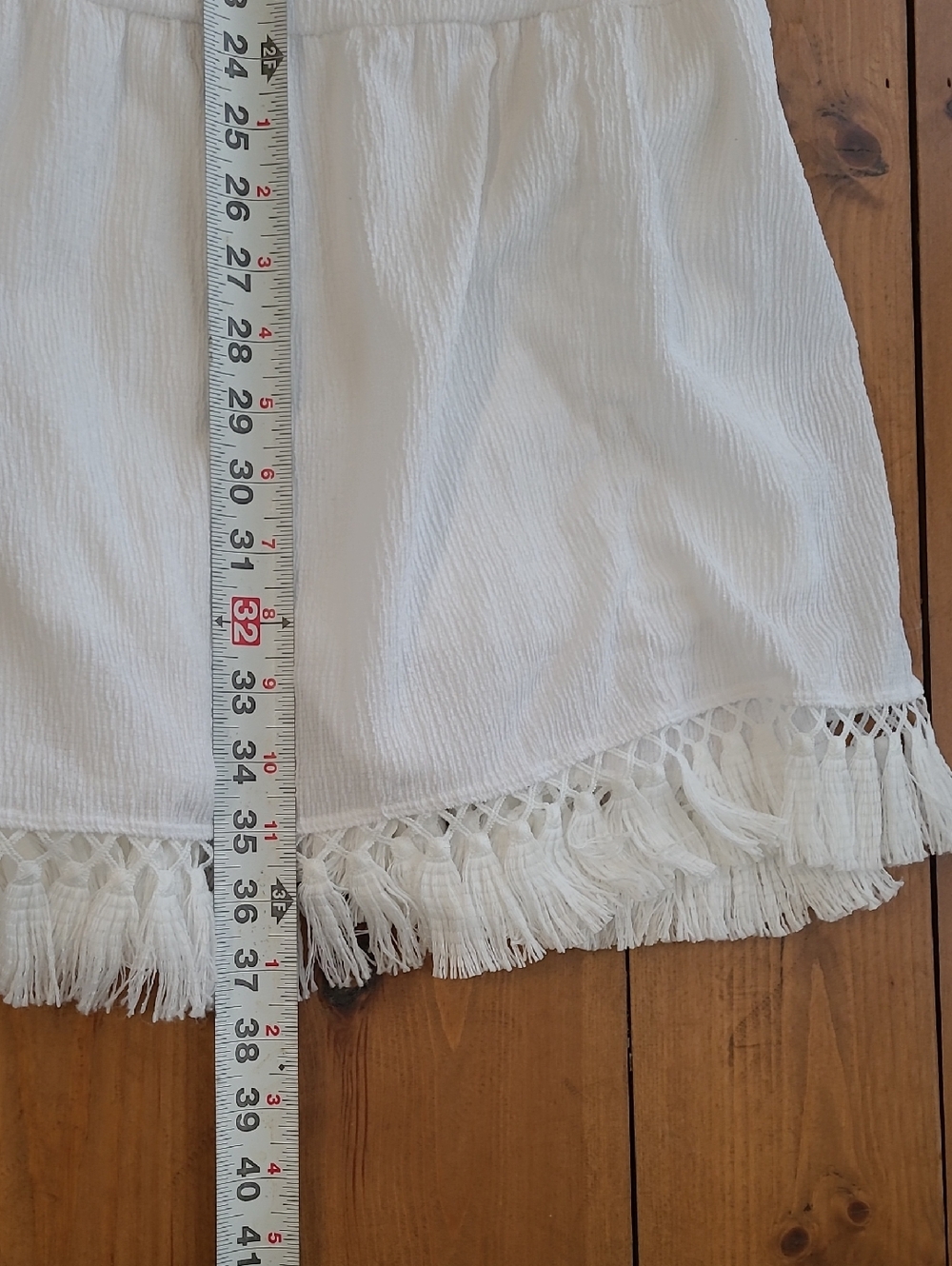 White Crinkle Crepe Fully Lined Maxi Skirt - Picture 9 of 11